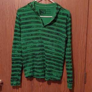 vintage hot topic music long sleeve hooded tee